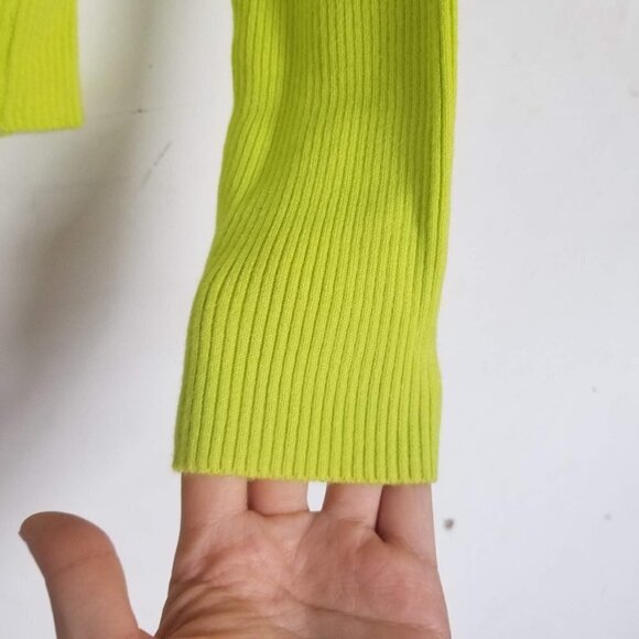 etophe studios Ribbed Rusched Cinched Sweater Sm - Picture 6 of 10